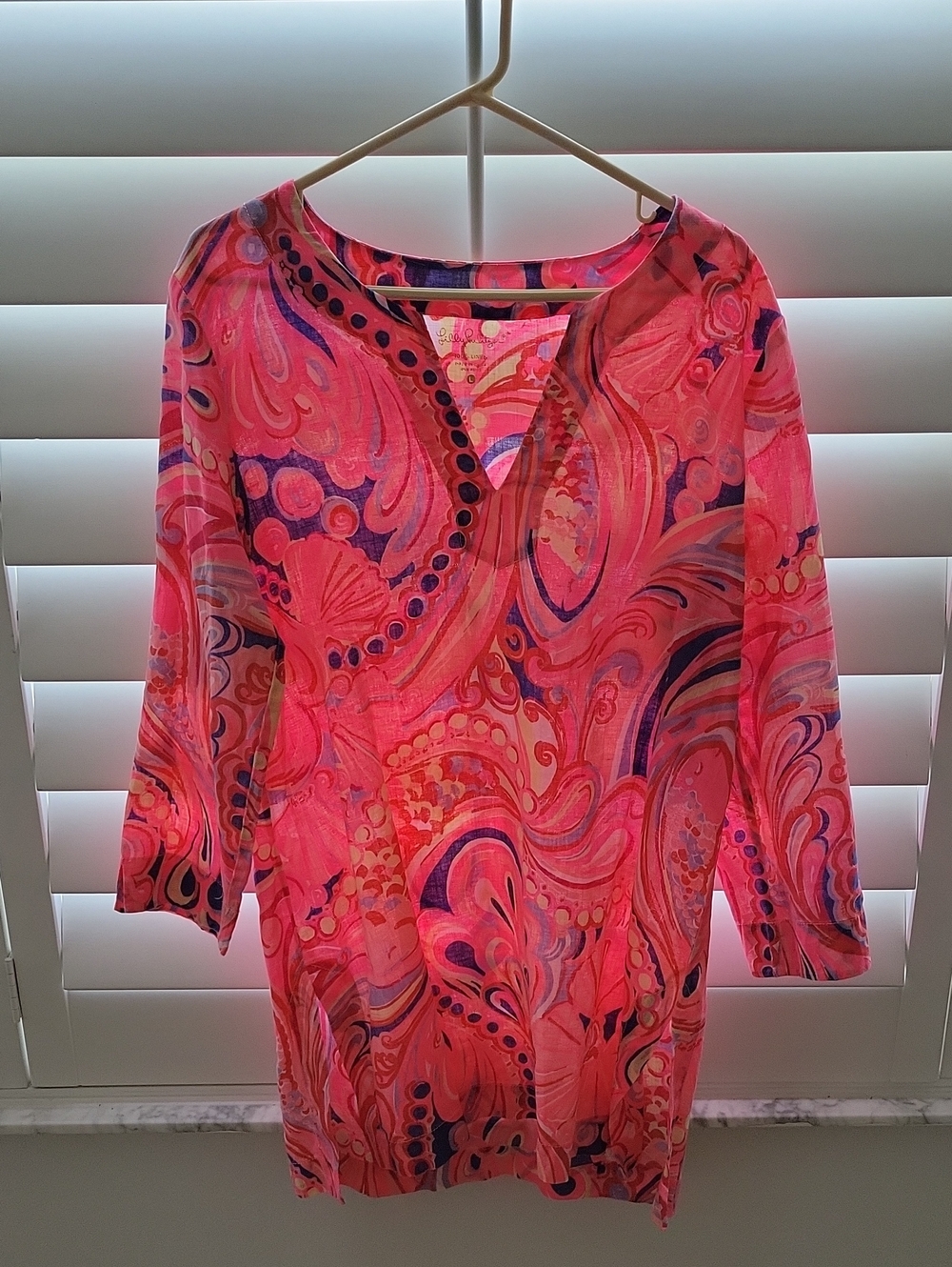 Lily Pulitzer 100% Linen Dress, Beach Cover Up